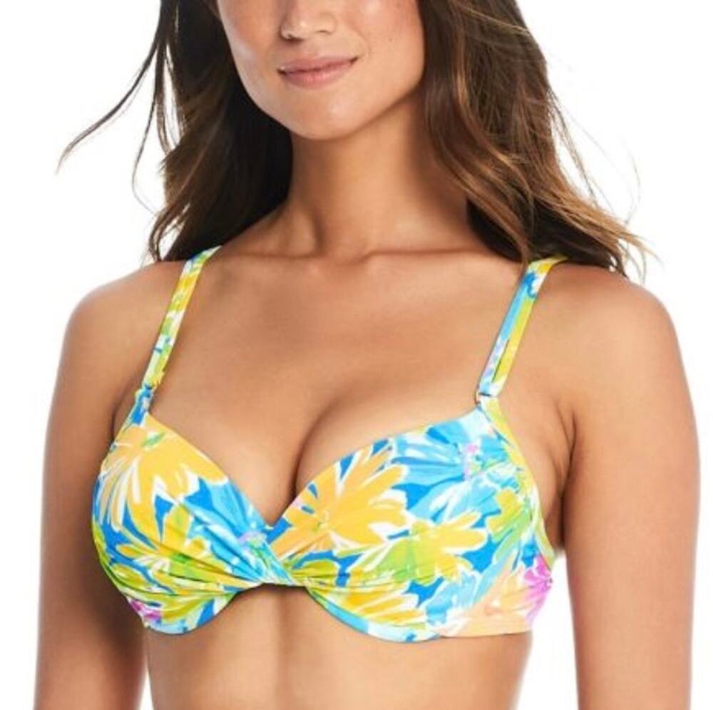 Bleu Rod Beattie Spring It On Let’s Get Twisted Bikini Top 6 NWT